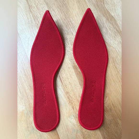 Rothy’s The Pointe Red Pointed Flats | Women’s Size 9 Washable Comfort Shoes